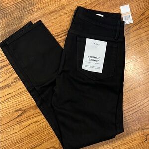 Frame L'Homme Skinny Black Jeans